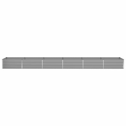Planter Light Grey 580 x 100 x 45 cm Galvanised Steel
