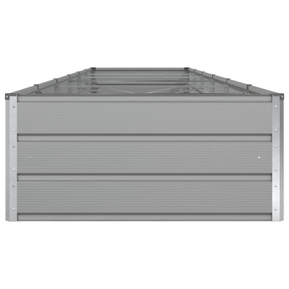 Planter Light Grey 580 x 100 x 45 cm Galvanised Steel