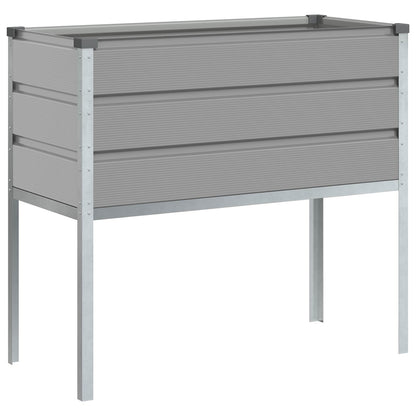 Planter Light Grey 100 x 45 x 90 cm Galvanised Steel