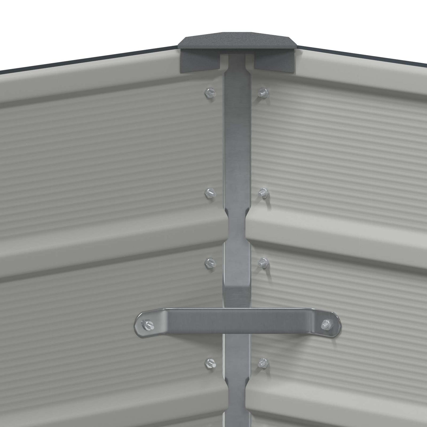 Planter Anthracite 129 x 129 x75 cm Steel