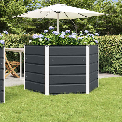 Planter Anthracite 129 x 129 x75 cm Steel