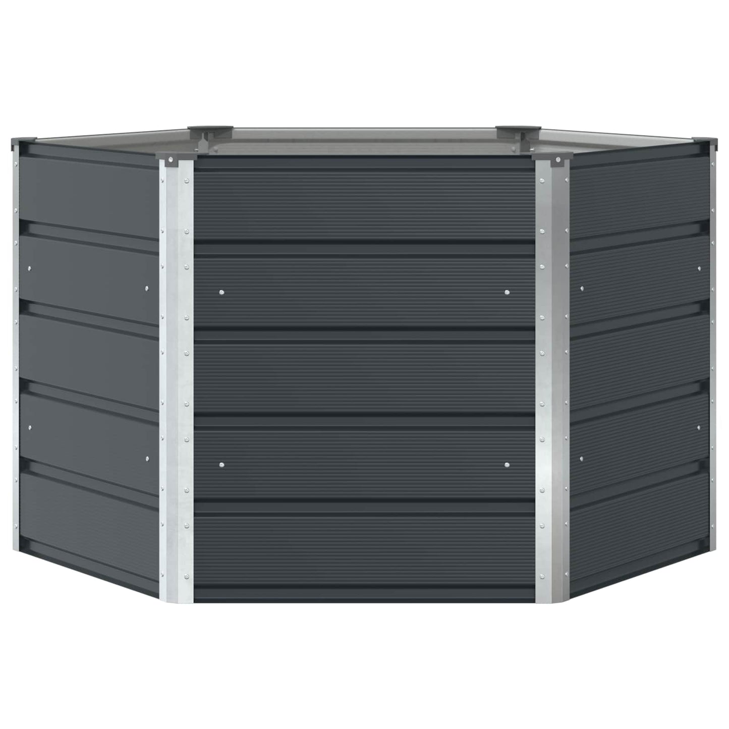 Planter Anthracite 129 x 129 x75 cm Steel
