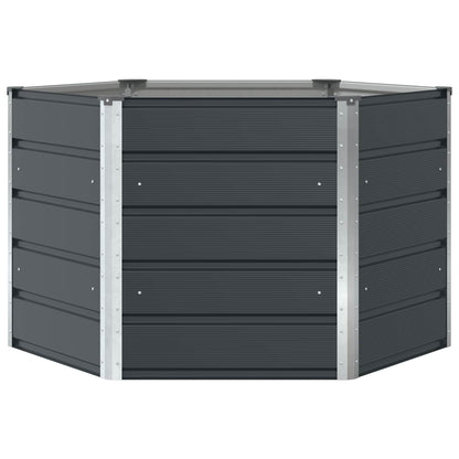 Planter Anthracite 129 x 129 x75 cm Steel