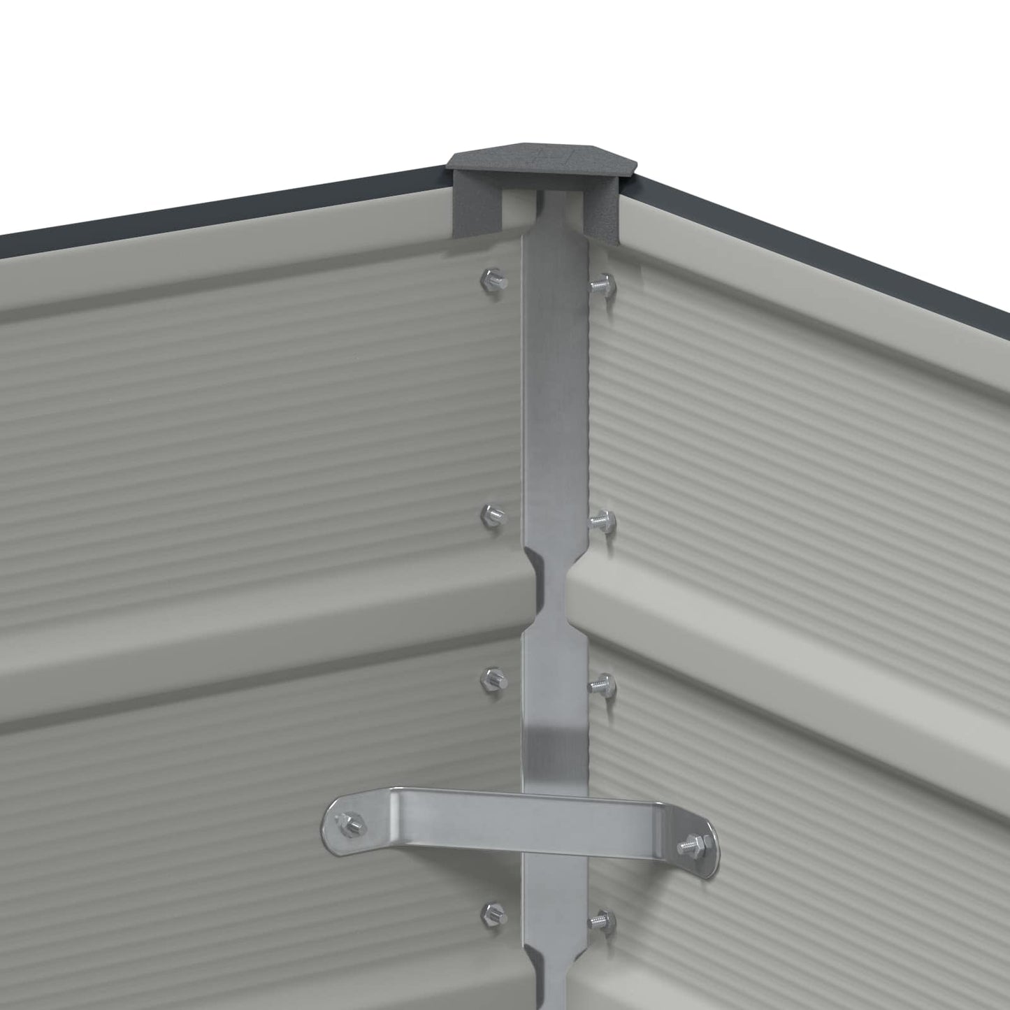 Planter Anthracite 100 x 100 x 75 cm Steel