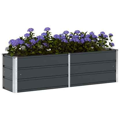 Planter Anthracite 160 x 40 x 45 cm Steel