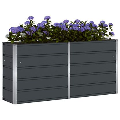 Planter Anthracite 160 x 40 x 75 cm Steel
