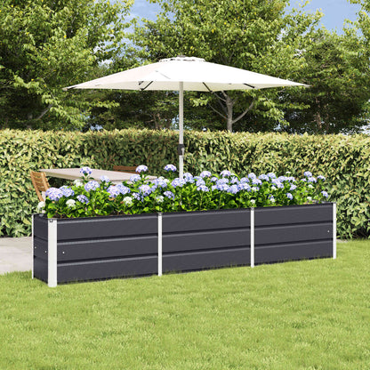 Planter Anthracite 240 x 40 x 45 cm Steel