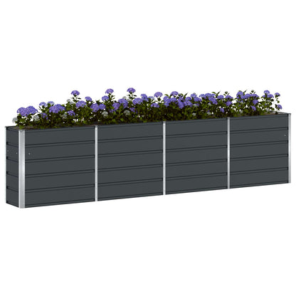 Planter Anthracite 320 x 40 x 75 cm Steel
