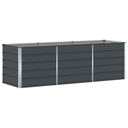 Planter Anthracite 240 x 80 x 75 cm Steel