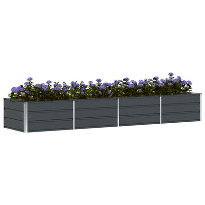 Planter Anthracite 320 x 80 x 45 cm Steel