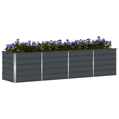 Planter Anthracite 320 x 80 x 75 cm Steel