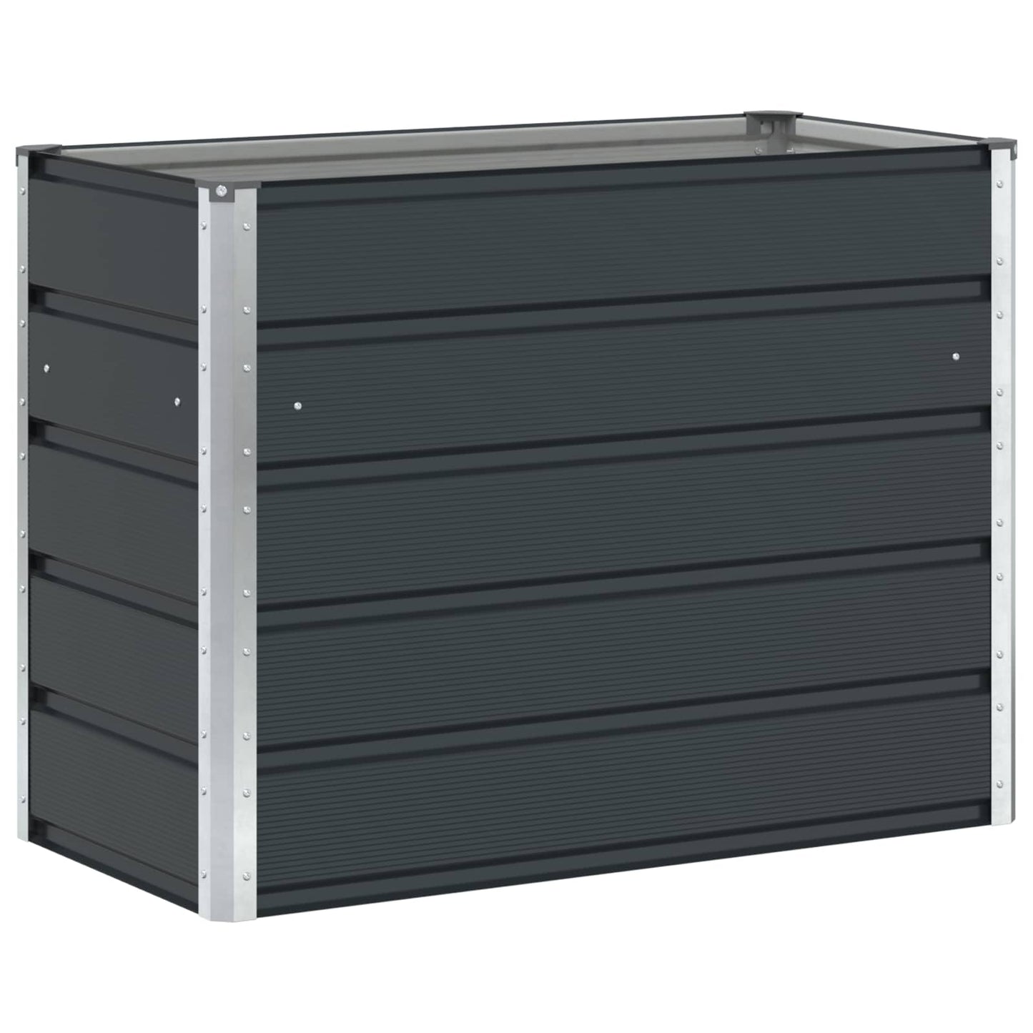 Planter Anthracite 100 x 50 x 77 cm Galvanised Steel