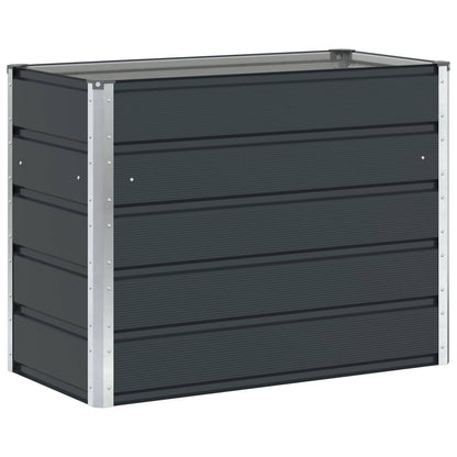 Planter Anthracite 100 x 50 x 77 cm Galvanised Steel