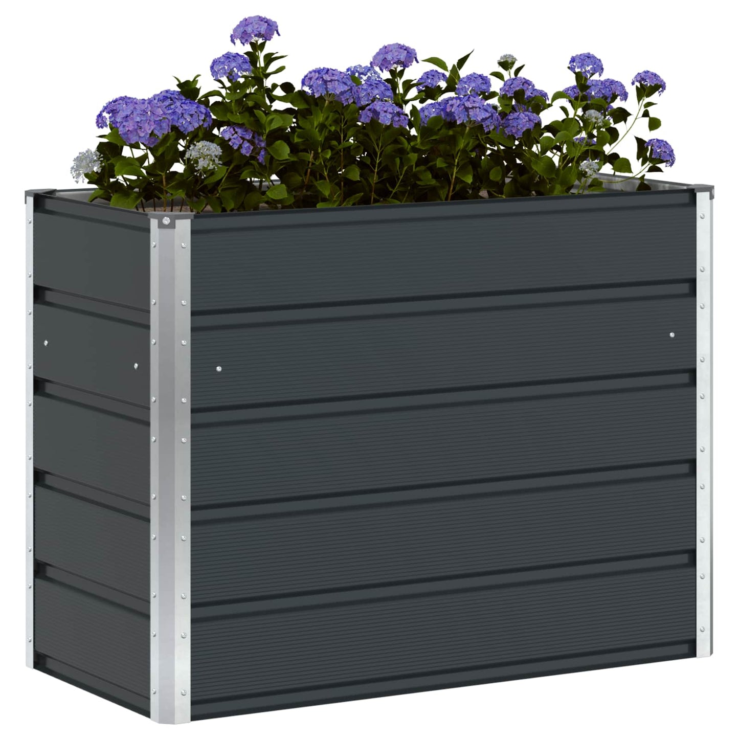 Planter Anthracite 100 x 50 x 77 cm Galvanised Steel