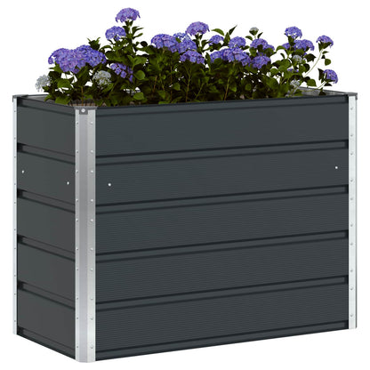 Planter Anthracite 100 x 50 x 77 cm Galvanised Steel