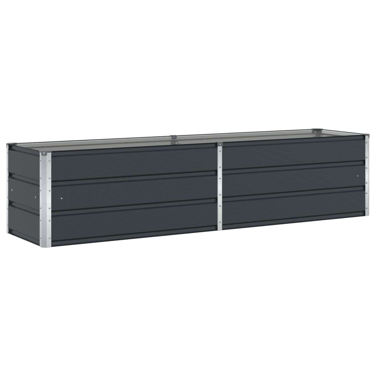 Planter Anthracite 195 x 50 x 45 cm Galvanised Steel