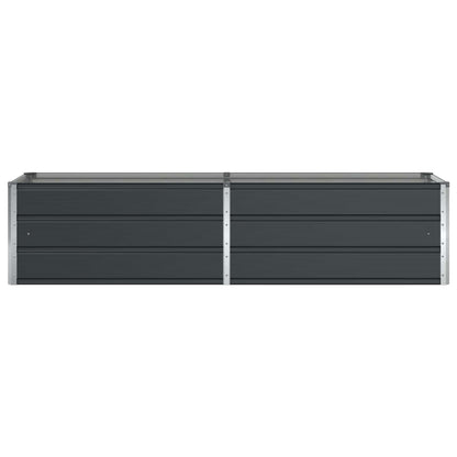 Planter Anthracite 195 x 50 x 45 cm Galvanised Steel