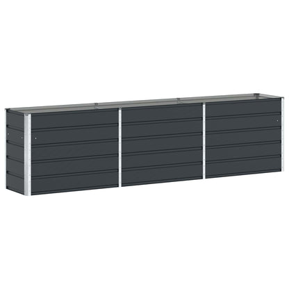 Planter Anthracite 290 x 90 x 77 cm Galvanised Steel