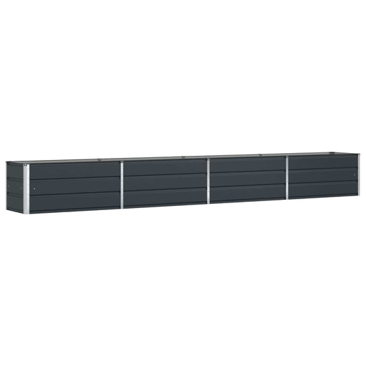 Planter Anthracite 385 x 50 x 45 cm Galvanised Steel