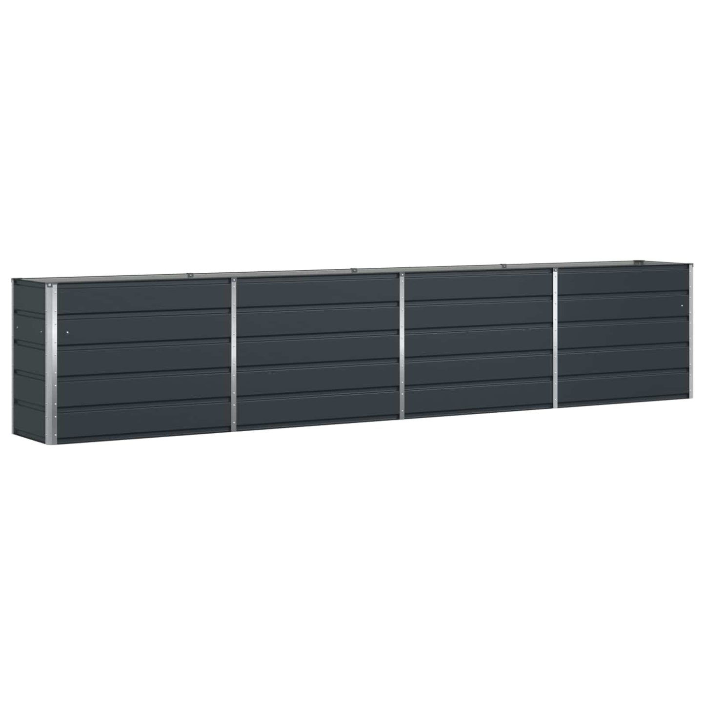 Planter Anthracite 385 x 50 x 75 cm Galvanised Steel
