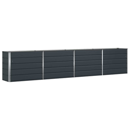 Planter Anthracite 385 x 50 x 75 cm Galvanised Steel