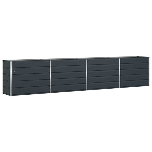 Planter Anthracite 385 x 50 x 75 cm Galvanised Steel