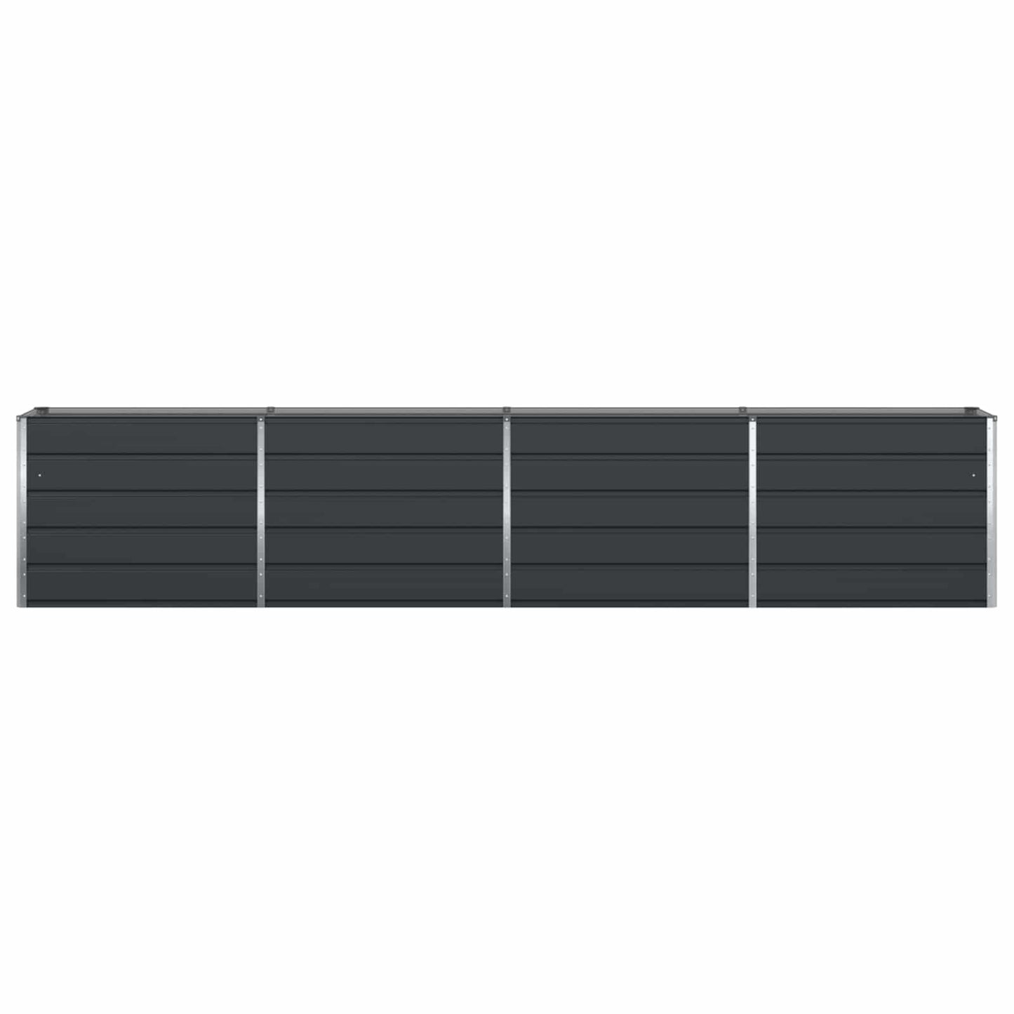 Planter Anthracite 385 x 50 x 75 cm Galvanised Steel