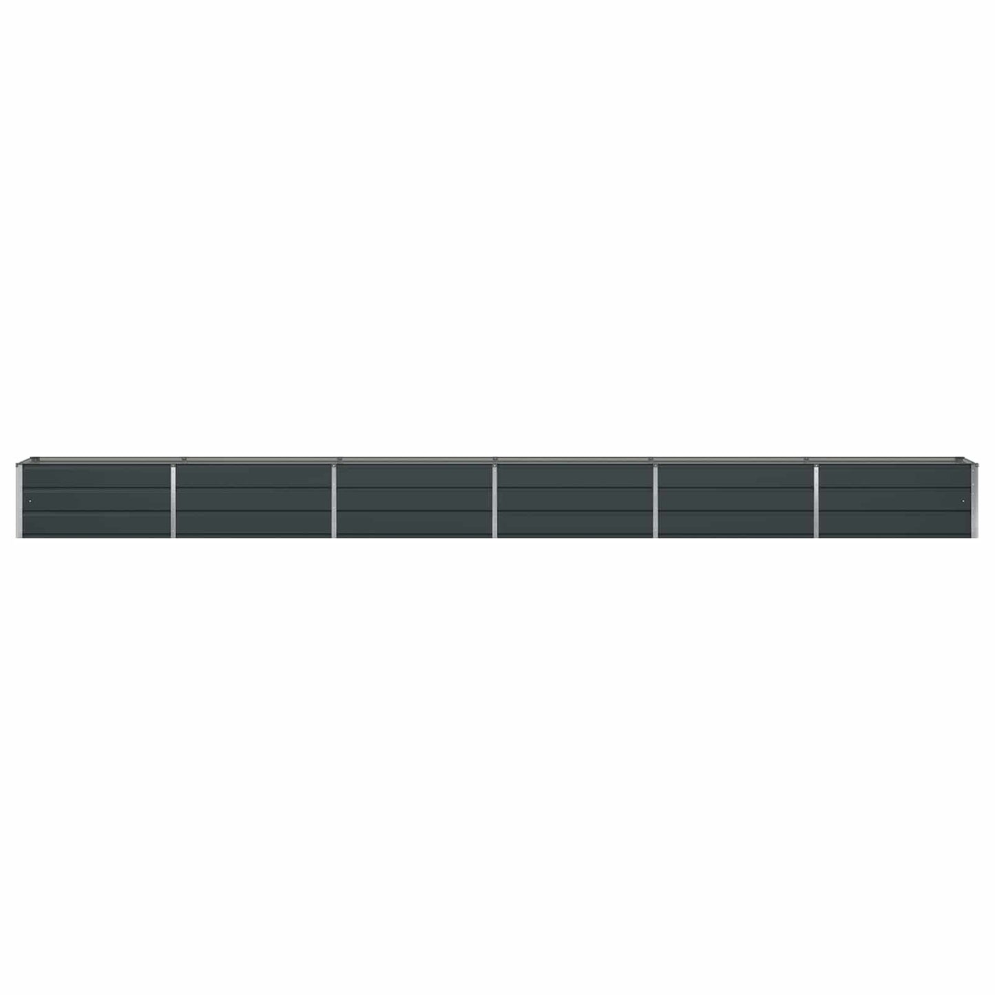 Planter Anthracite 580 x 50 x 45 cm Galvanised Steel