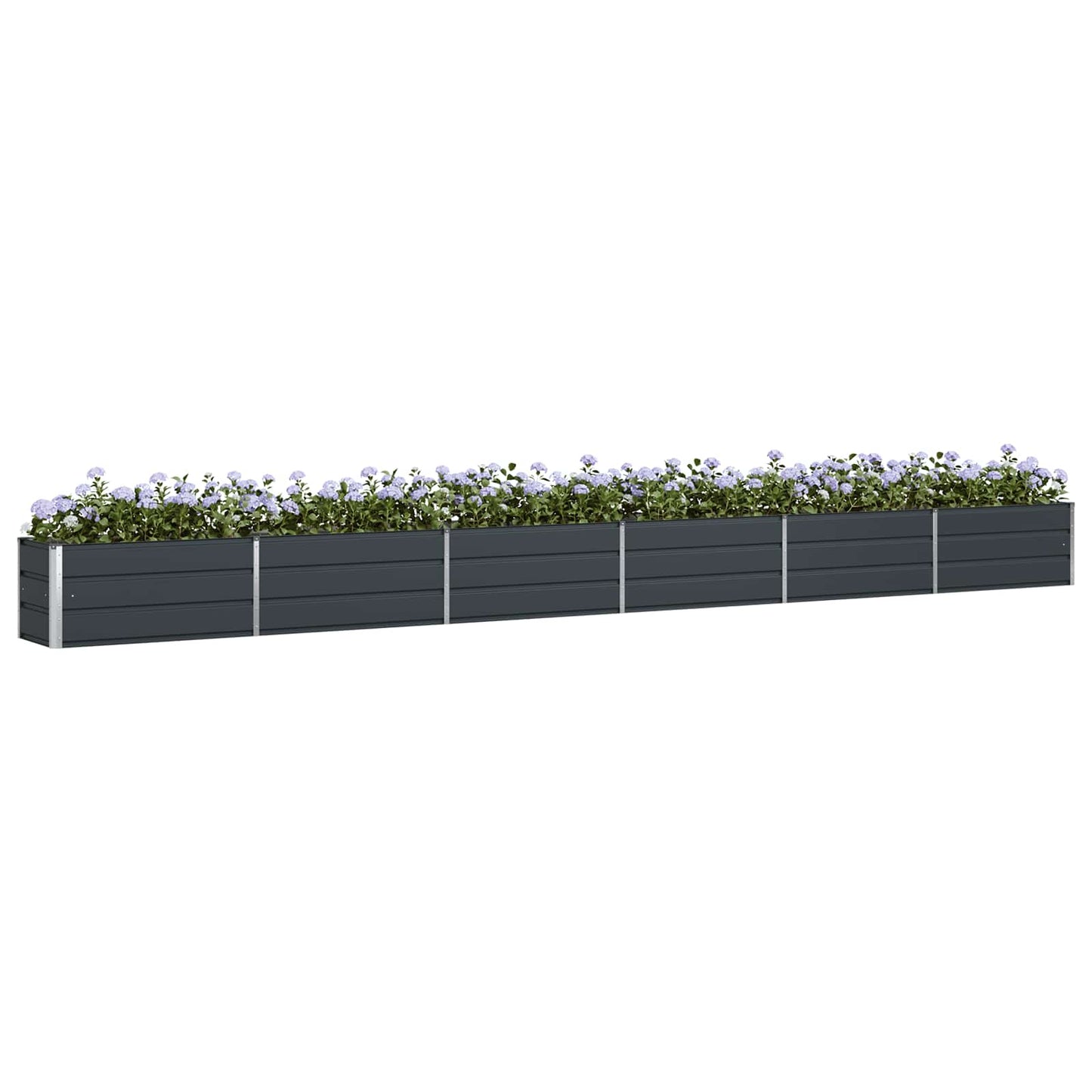 Planter Anthracite 580 x 50 x 45 cm Galvanised Steel