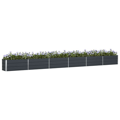 Planter Anthracite 580 x 50 x 45 cm Galvanised Steel