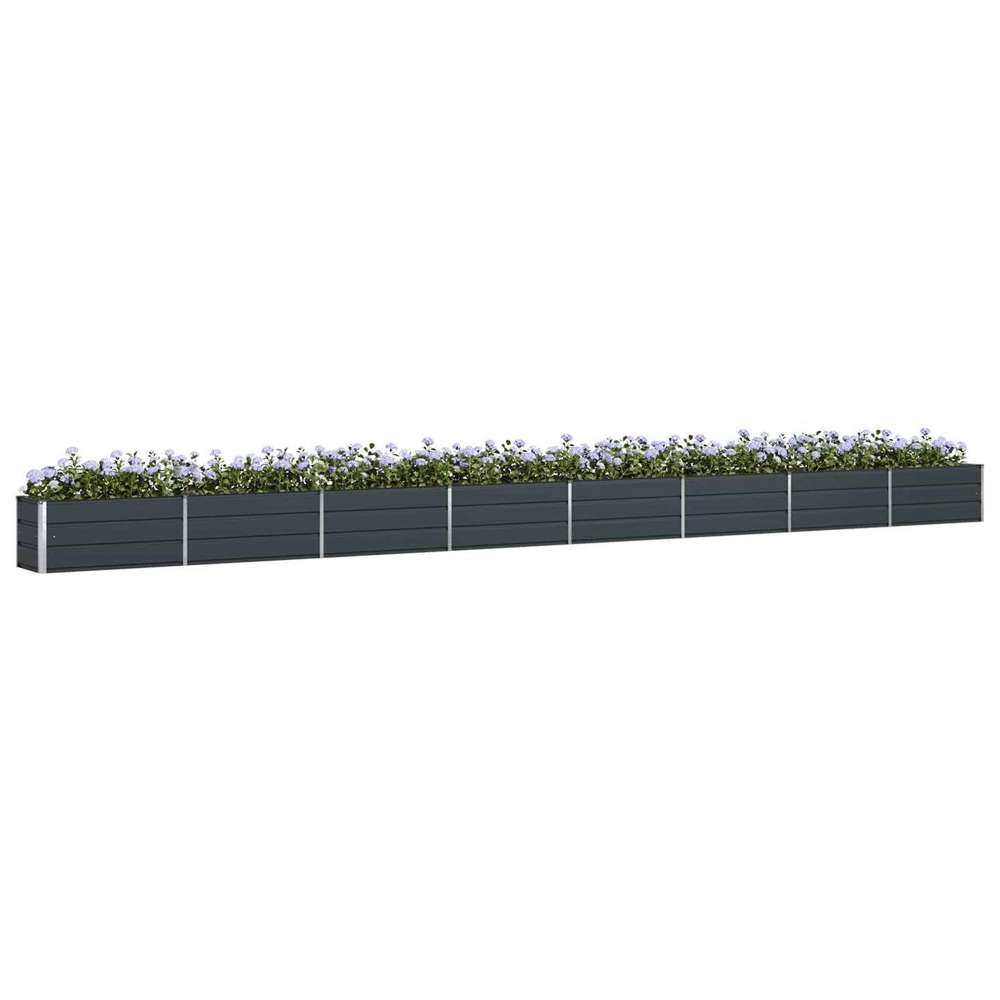 Planter Anthracite 770 x 50 x 45 cm Galvanised Steel