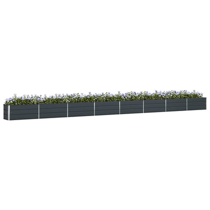 Planter Anthracite 770 x 50 x 45 cm Galvanised Steel