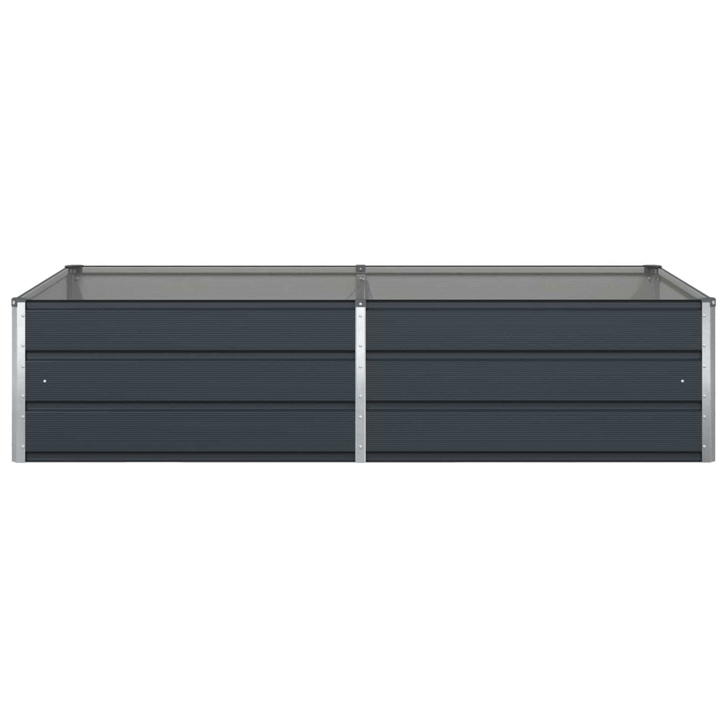 Planter Anthracite 195 x 100 x 45 cm Galvanised Steel