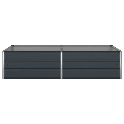 Planter Anthracite 195 x 100 x 45 cm Galvanised Steel