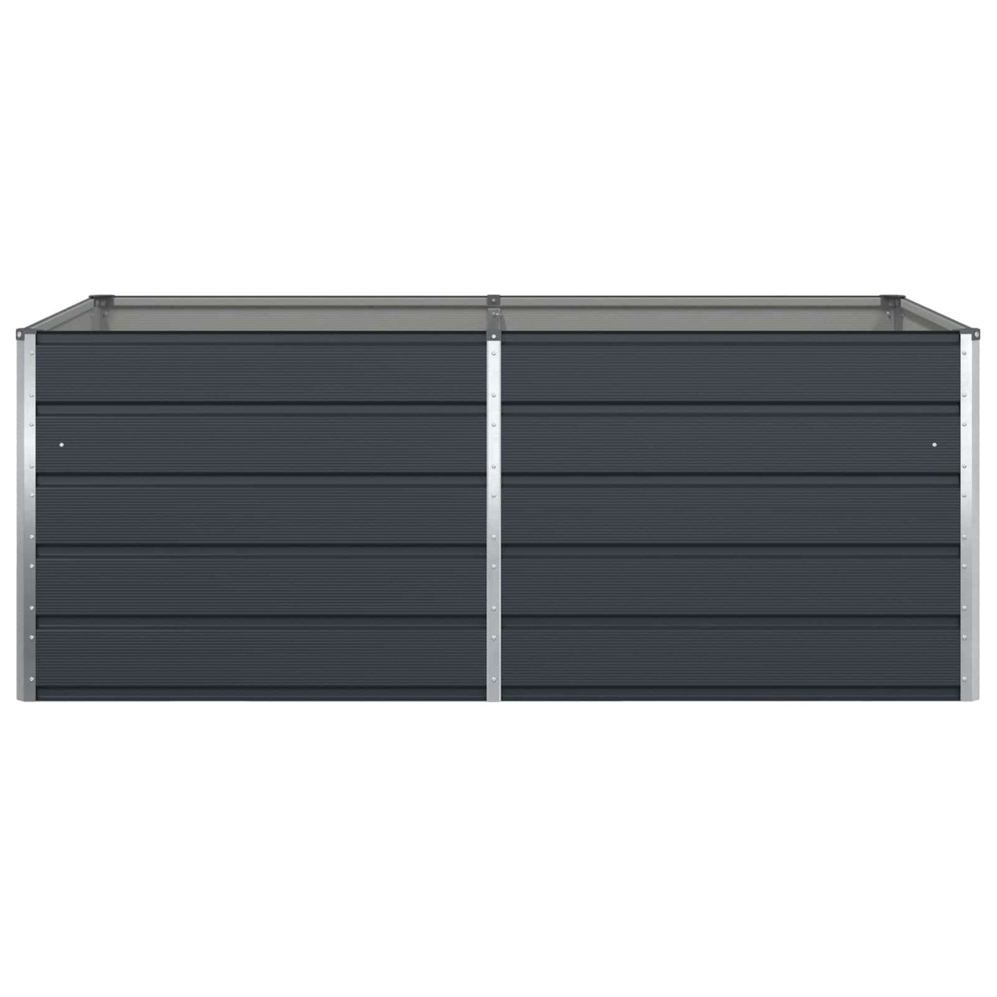 Planter Anthracite 195 x 100 x 75 cm Galvanised Steel