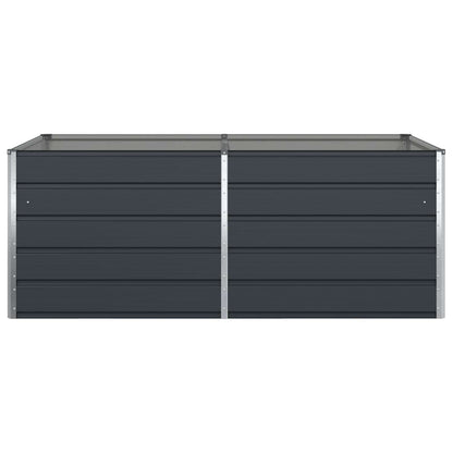 Planter Anthracite 195 x 100 x 75 cm Galvanised Steel