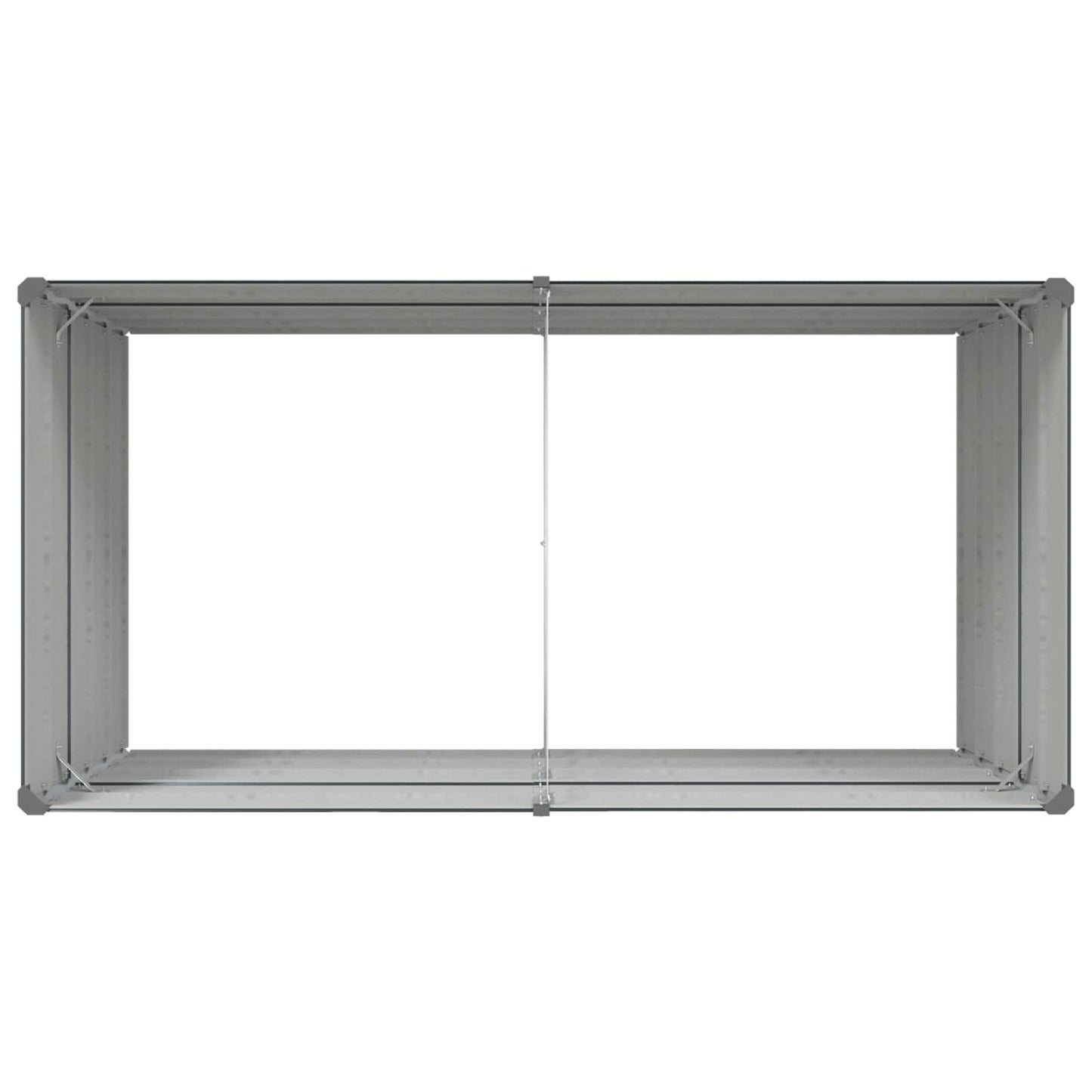 Planter Anthracite 195 x 100 x 75 cm Galvanised Steel