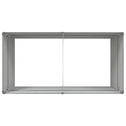 Planter Anthracite 195 x 100 x 75 cm Galvanised Steel