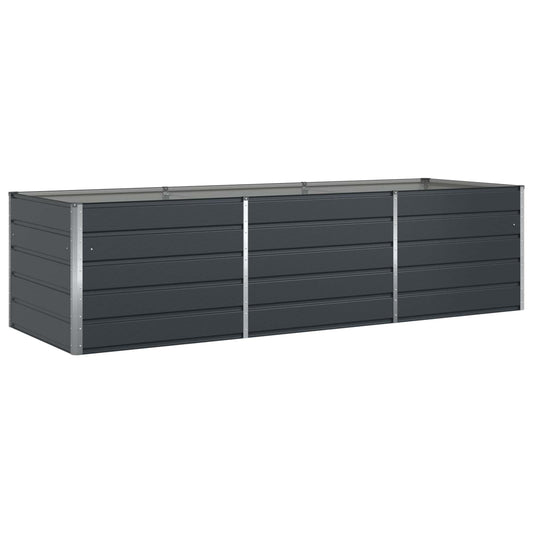 Planter Anthracite 290 x 100 x 75 cm Galvanised Steel
