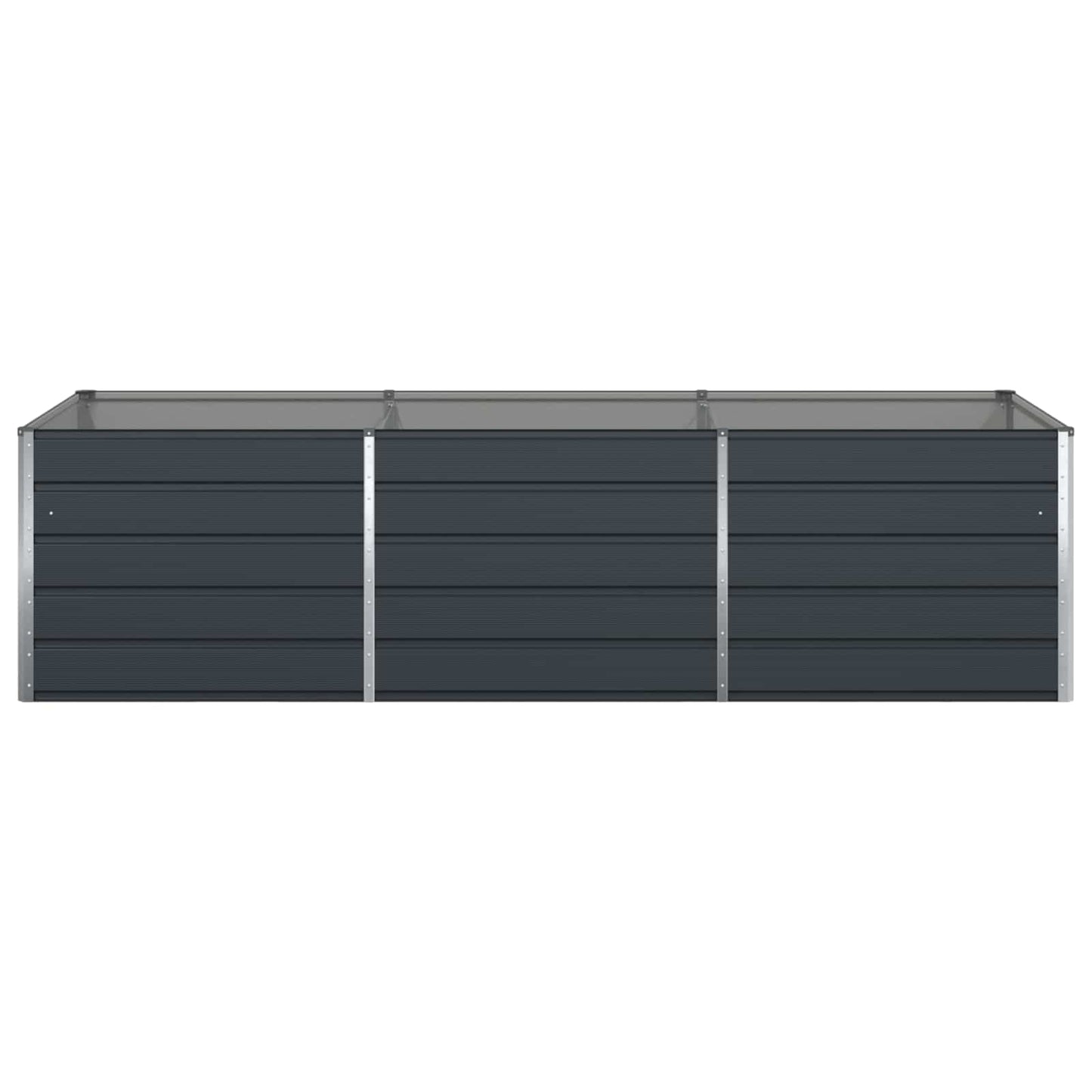 Planter Anthracite 290 x 100 x 75 cm Galvanised Steel