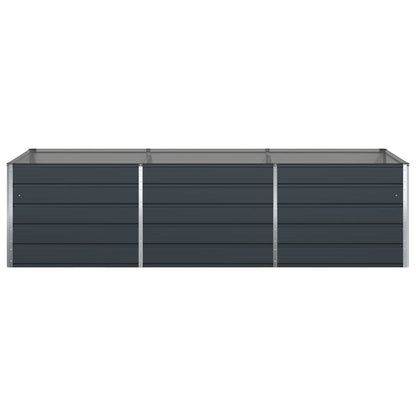 Planter Anthracite 290 x 100 x 75 cm Galvanised Steel