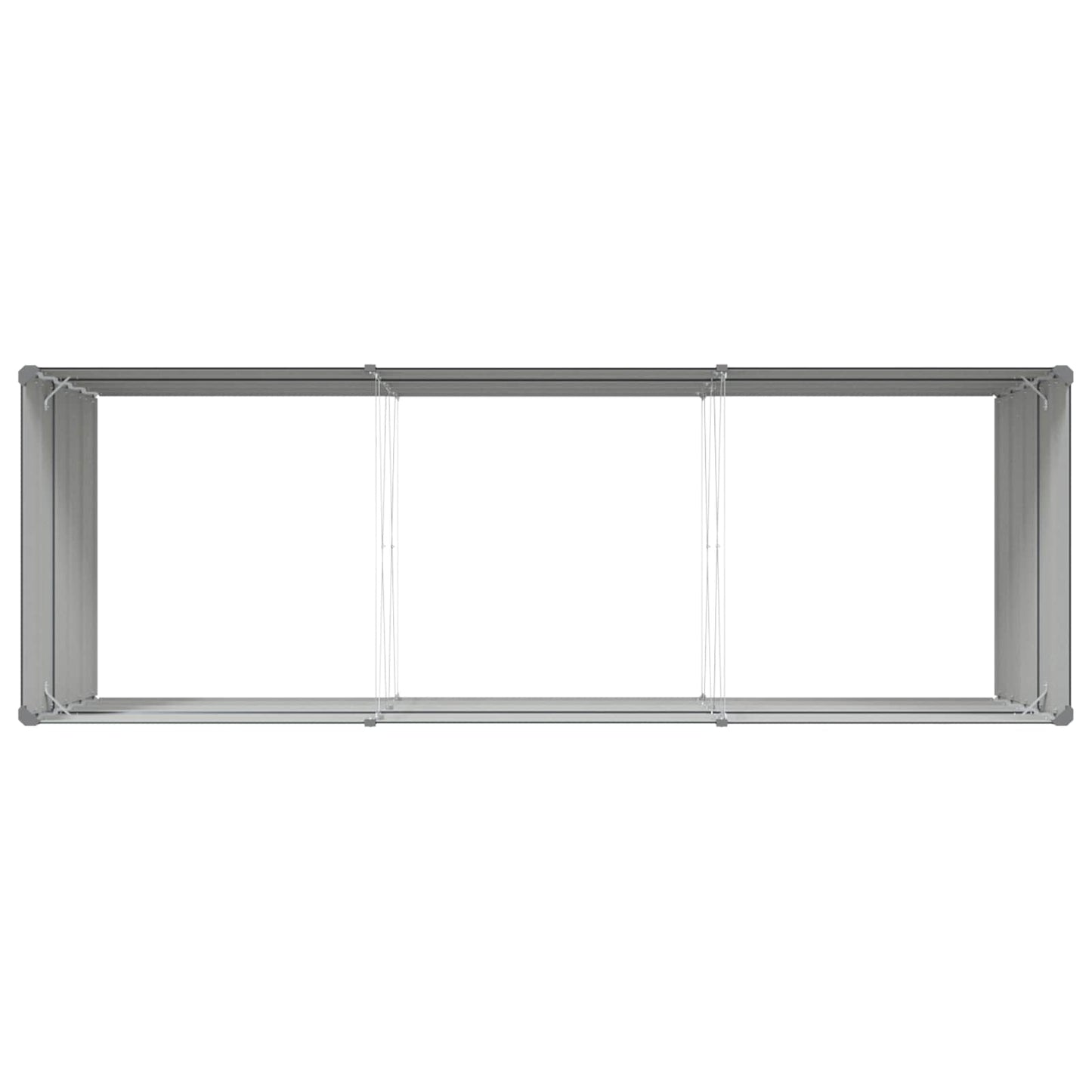 Planter Anthracite 290 x 100 x 75 cm Galvanised Steel