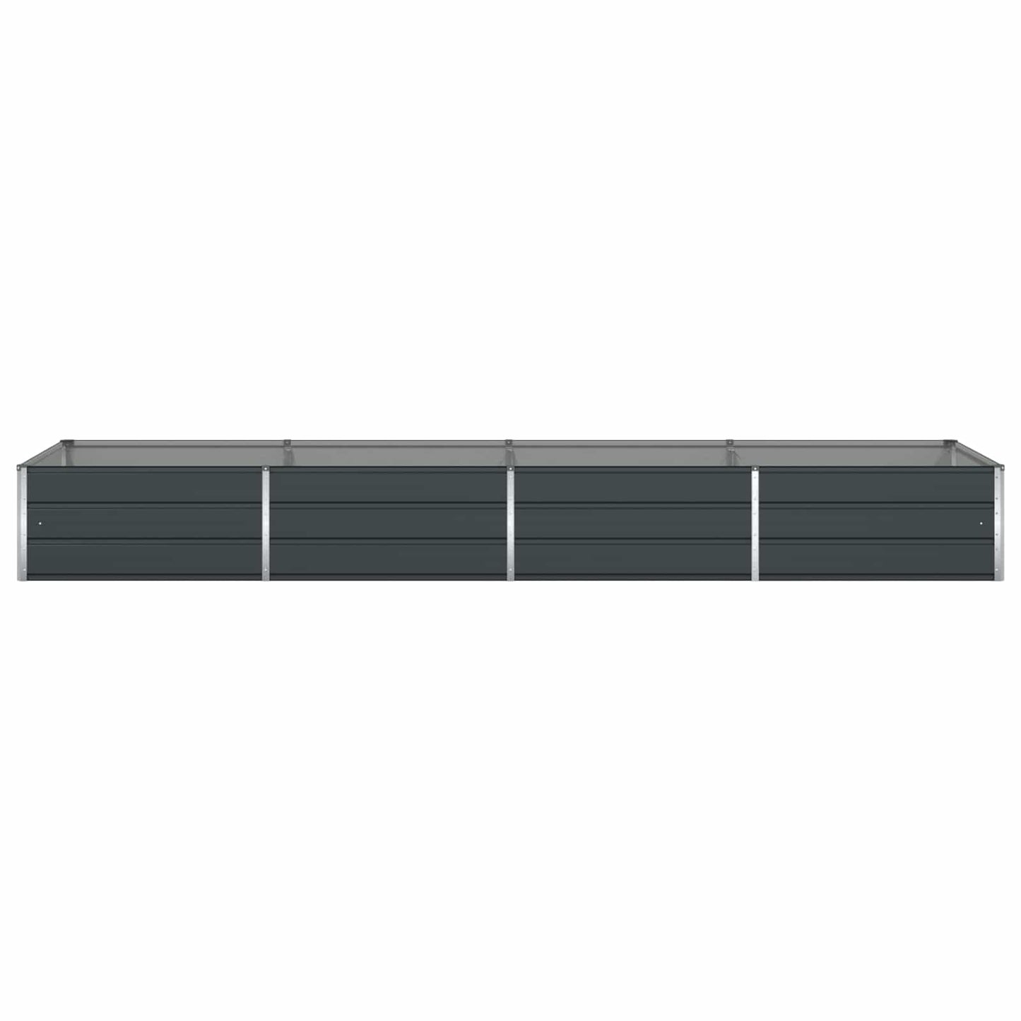Planter Anthracite 385 x 100 x 45 cm Galvanised Steel