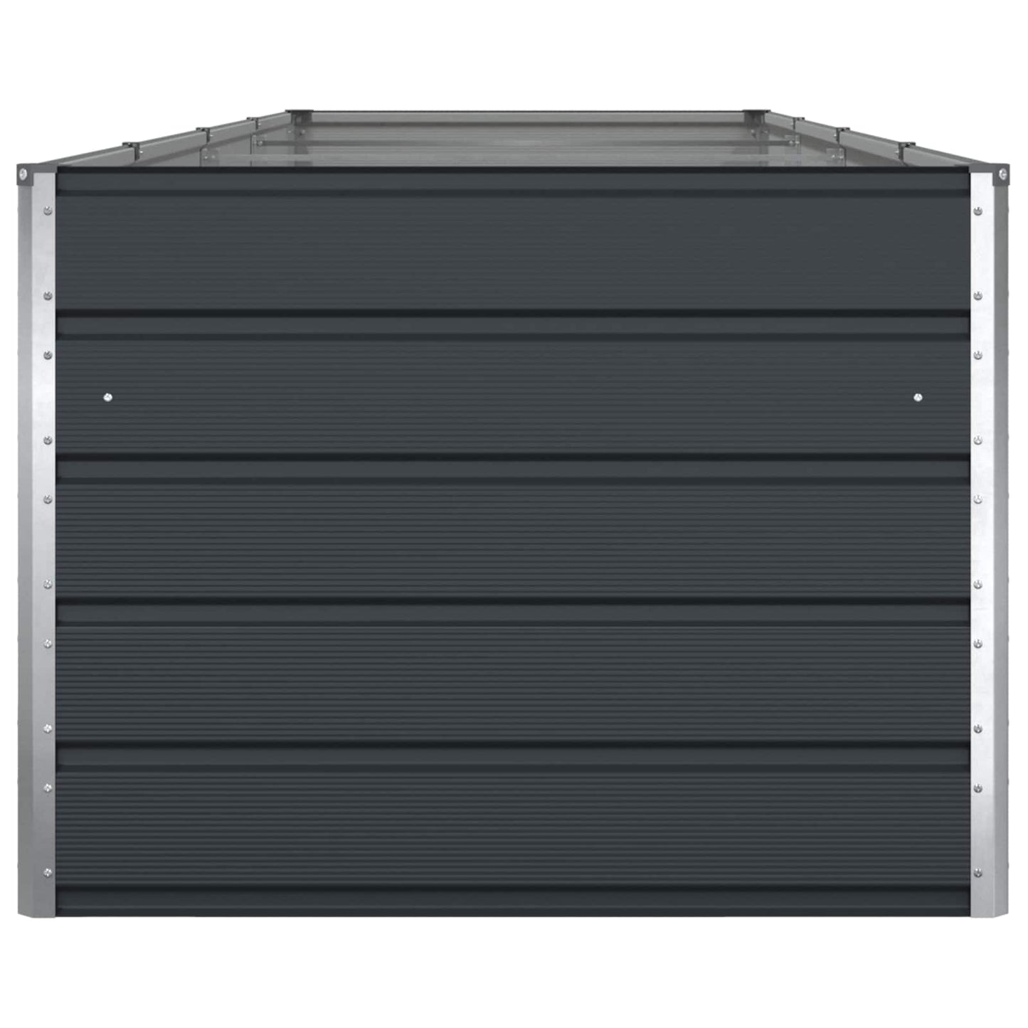 Planter Anthracite 385 x 100 x 75 cm Galvanised Steel