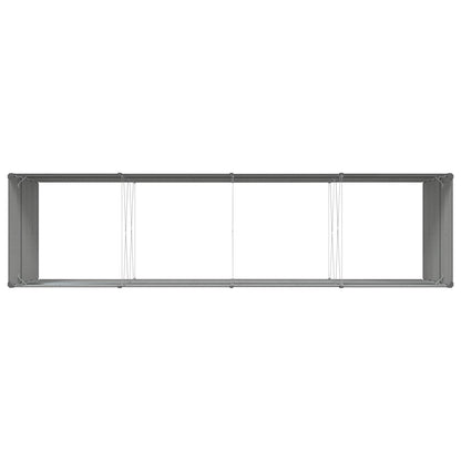 Planter Anthracite 385 x 100 x 75 cm Galvanised Steel