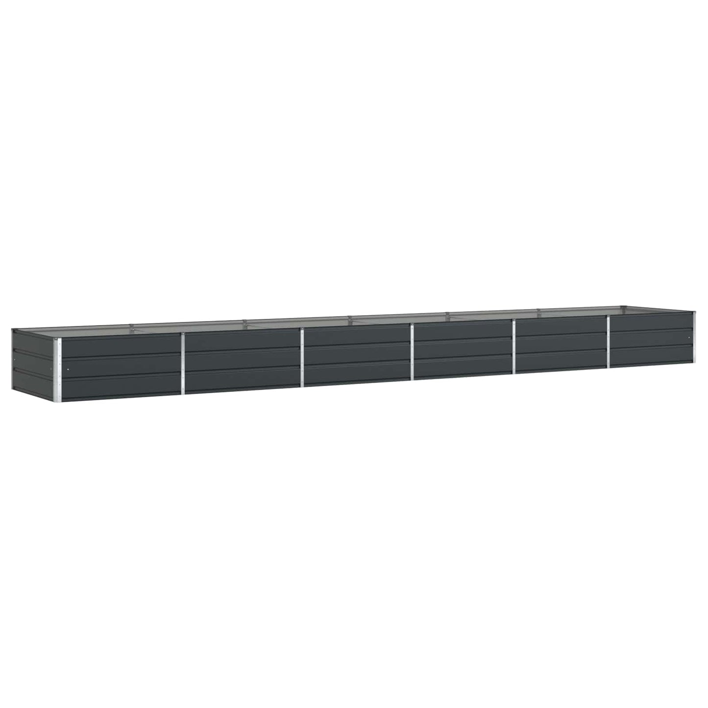 Planter Anthracite 580 x 100 x 45 cm Galvanised Steel