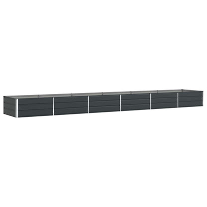 Planter Anthracite 580 x 100 x 45 cm Galvanised Steel