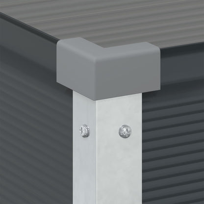 Planter Anthracite 100 x 45 x 90 cm Galvanised Steel