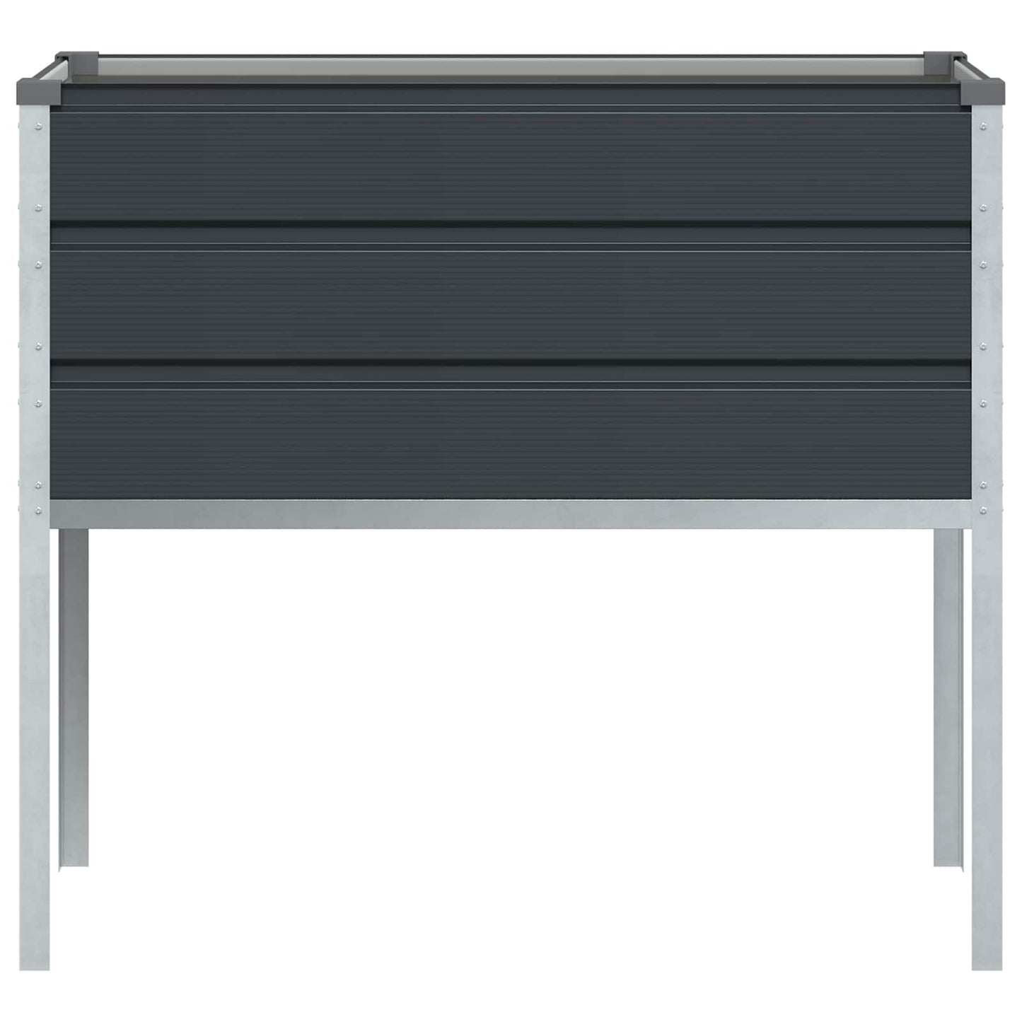 Planter Anthracite 100 x 45 x 90 cm Galvanised Steel