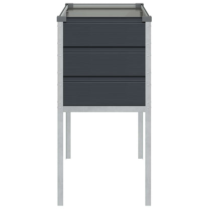 Planter Anthracite 100 x 45 x 90 cm Galvanised Steel